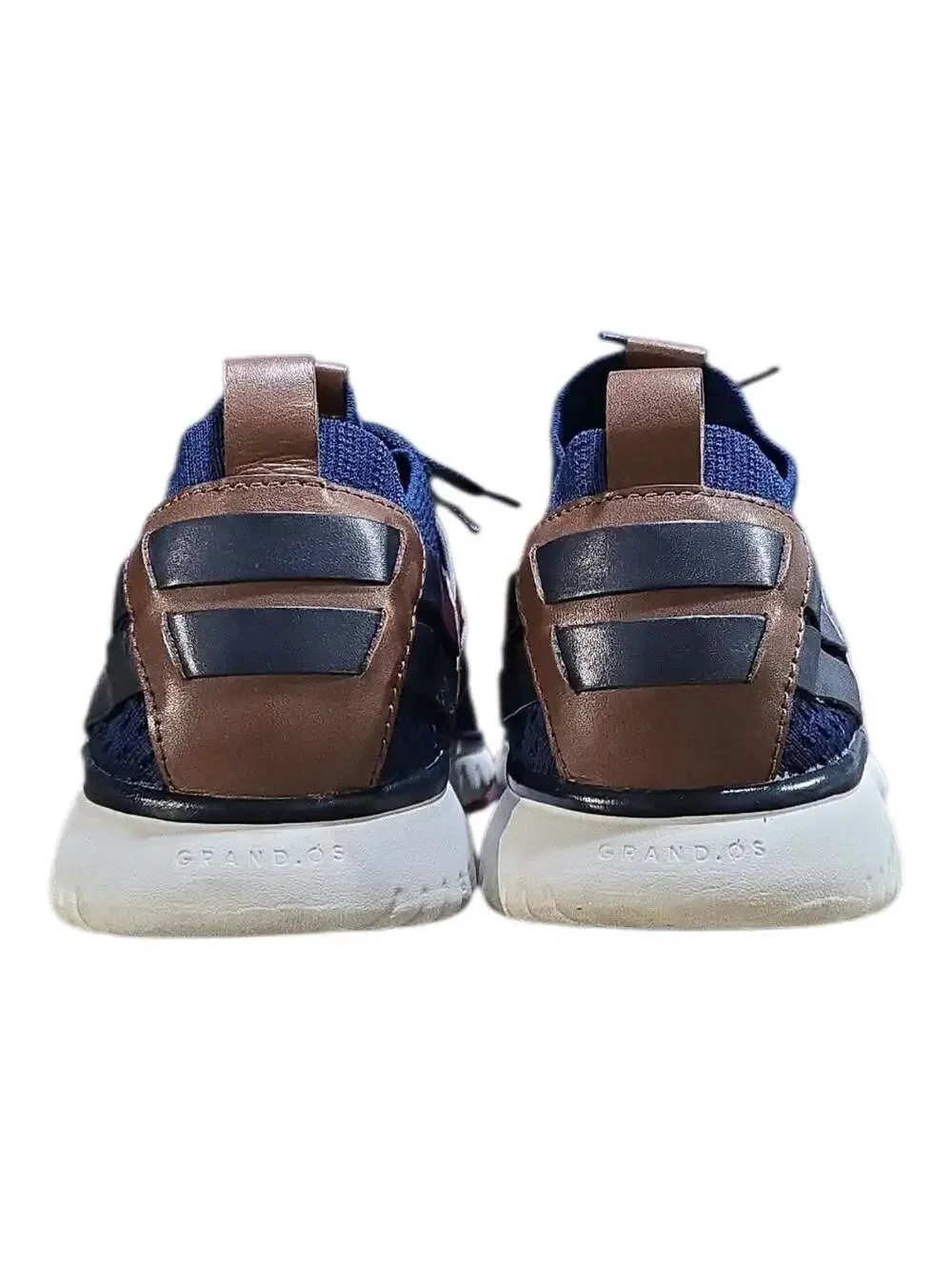 Cole Haan GrandMotion Stitchlite Woven Sneakers in Navy/British Tan Mens Sz 10.5